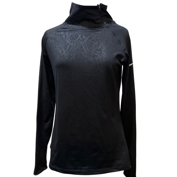 Nike Tops - Women's Nike Pro Dri Fit Long Sleeve Zipper Neck Pullover Activewear Top Size L